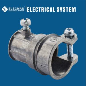 China La UL de los acoplamientos EMT To Flex One Screw Squeeze Type de la combinación del cinc enumeró supplier