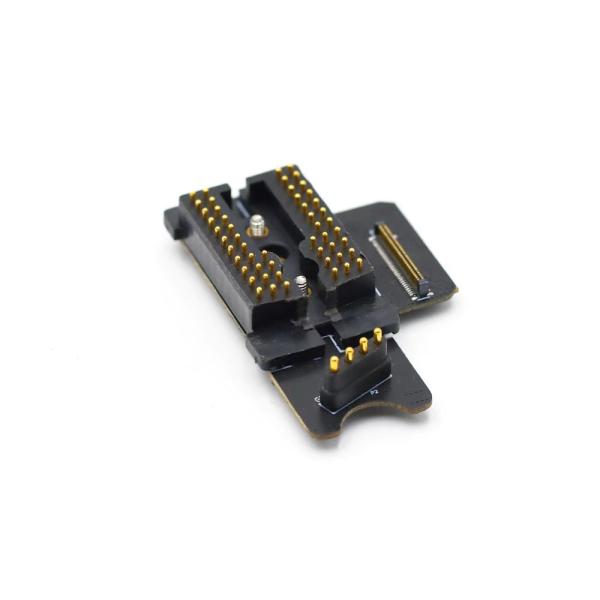 China 52pin Pogo Pin Connector Gold Plating Spring Loaded Connector With PA9T Housing for sale