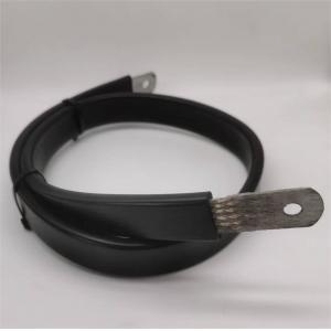 Tin Plated Copper Braided Flexible Jumpers With Electrical Insulation Protection