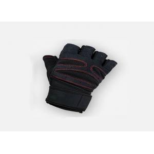 Half Finger Wrist Support Gloves , Gym Weight Lifting Gloves For Men
