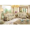 Luxury Classic French design of Living room Sofa sets 1+2+3 used Beech wood fame