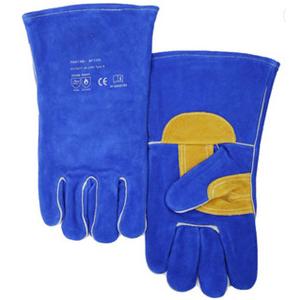 Comfortable Protective Work Gloves , Welding Jnm Leather Safety Gloves For BBQ