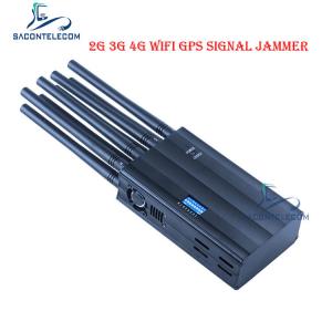 China LTE 2600 AC100V Handheld Signal Jammer 2G 3G 4G GSM DCS WiFi GPS Jammer supplier