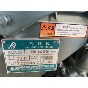 T140GF-S Genset Model T12-1 Engine Model Sinotruk Fuqiang Power 180kw Gas Generator