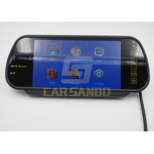 High Definition 7" Car Rearview Mirror Monitors With Sd / FM Transmitter