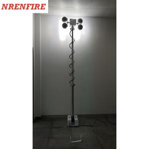 foldable telescopic mast light tower vehicle roof mounted pneumatic telescoping mast LED light tower USA night scan