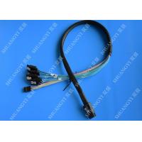 China Internal SFF 8087 To SATA SAS Serial Attached SCSI Cable 75cm With Sideband SGPIO on sale