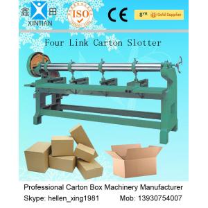 China Four Link Corrugated Cardboard Box Making Machine / Corrugated Paperboard Slotter wholesale