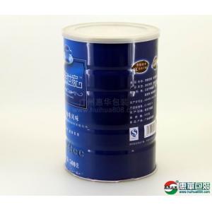 Round empty airless powder tinplate cans , decorative small tin food cans