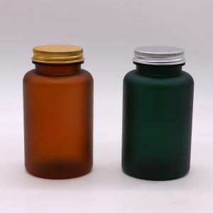 China 250ML PET Medical Plastic Bottle with Matte/Frosted Finish and Various Color Options supplier