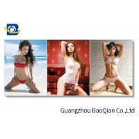 China Eco - Friendly Material Lenticular Flip Beautiful Sexy Girl 3D Picture Wall Hanging Art on sale