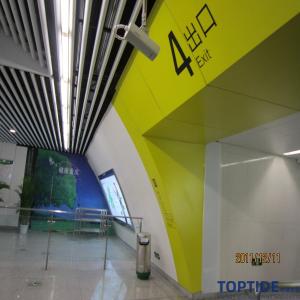 CTC Bright Yellow Aluminum Porch Column Covers Materials Decorational Interior Metal Wall Cladding Panels