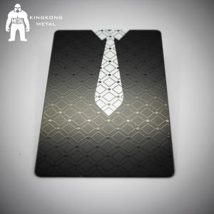 China Sheet  Elite Vip Matte Black Metal Business Cards , Personalised Black White Gold Business Cards supplier