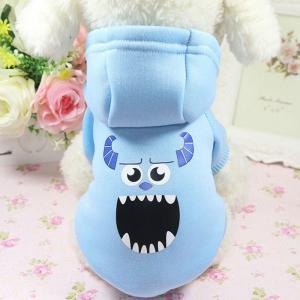 Customized Pet Clothes Cartoon Dog Hoodie / Coat / Jacket With Print Pattern
