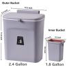 China 2.4 Gallon Kitchen Compost Bin for Counter Top or Under Sink Hanging Small Trash Can with Lid wholesale