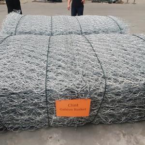China 4x1x1m Hot Dipped Galvanized Galfan Gabion Baskets Double Twisted 3.0mm supplier