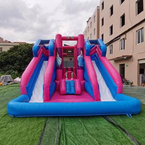 UVproof Obstacle Course Jump House , PVC Big Inflatable Bounce House