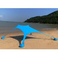 China Blue Leica Polyester Pop Up Beach Sun Shade Tent Uv Protection 210X210X170CM on sale