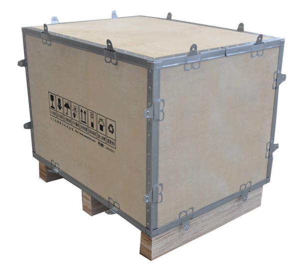 Embalaje de cajas de madera a medida Cajas de embalaje de madera apilables en tránsito