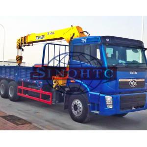 China 20 Tons 6x4 / 30 Tons 8x4 Cargo Transport Truck Heavy Duty Truck Mounted Crane supplier