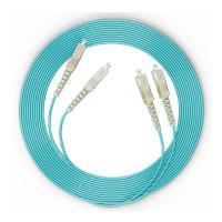 China 0.9mm LSZH Multimode OM3 Fiber Optic Patch Cord on sale