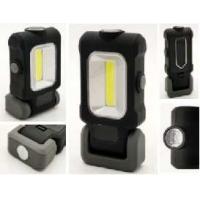 China Mini Portable LED Work Lights Battery Operated ABS Black With Rubber Painting 3W COB on sale