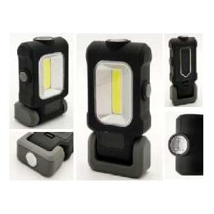 China Mini Portable LED Work Lights Battery Operated ABS Black With Rubber Painting 3W COB supplier