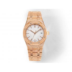 China Alloy Quartz Rose Gold Luxury Watch 24cm Band Length 50g Weight supplier