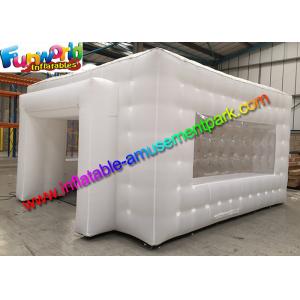 China Clear White Color Cube Outdoor Inflatable Tent With CE / UL Blower supplier