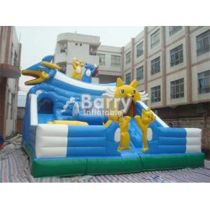 China Kids Inflatable Theme Park Animal Zoo Playground With Slide Tunnel For Fun Park Entertainment Bouncy Castles Rent supplier