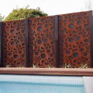 Outdoor 3mm Corten Steel Wall Panels Modern Square / Custom Rustic Unique Designs