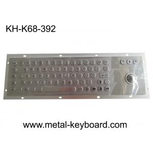 Ruggedized Industrial Metal SS Keyboard With Trackball For Accuate Pointing Device