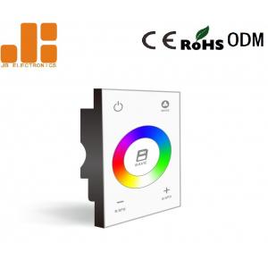 China DMX512 Signal White Dimmer Switch , 86*86 Glass Panel Dimmer Control Switch supplier