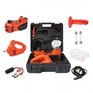 12V Multi Functional Electric Hydraulic Jack Kit With Hammer And Wrench Car Repair Tool Box