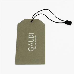China Custom Printed Clothing Hang Tags With String Your Own Logo Printing supplier