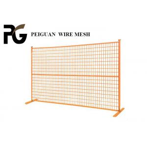 PVC Coated Canada Temporary Fence , Waterproof Construction Fence Canada