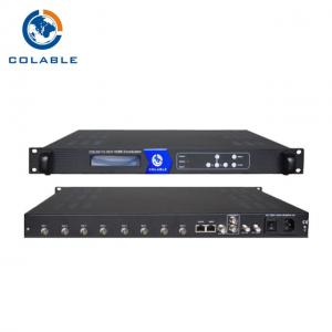 8 Port To 4 RF CVBS To DVB-C Encoder Modulator , Digital TV Video Encoder Modulator
