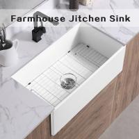 China Villa Apartment Apron Front Farmhouse Sink 33 Inch Kitchen Sink on sale