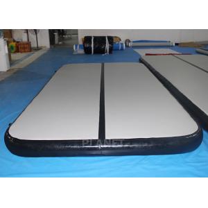 China Custom Inflatable Air Track Double Wall Fabric Material Black Sides supplier