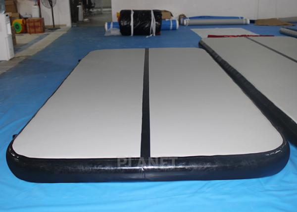 Custom Inflatable Air Track Double Wall Fabric Material Black Sides
