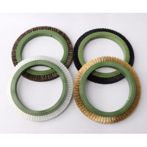 China Pig Hair Brush Wheels For Finishing Machine Textile Dyeing Machine supplier