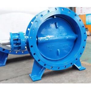Cast Iron Double Eccentric Flanged Butterfly Valve for Manual Operation in Industry