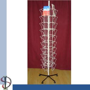 Wire Pocket Display Rack / Magazine Metal Display Stand / Books Rack / Greating Cards Spinner