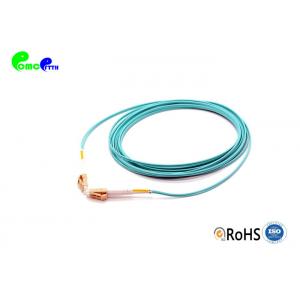 China OM3 50 / 125 Multimode LC to LC 10G Fiber Patch Cord 2.0mm LSZH Zipcord for 10G application data center supplier
