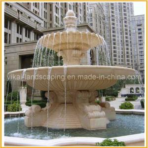 Marble Stone Carving Water Bowl for Outdoor Decoration