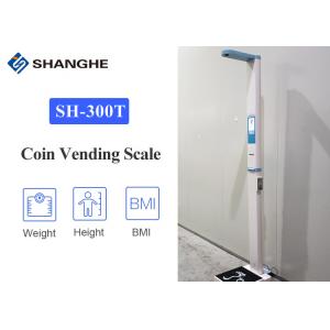Coin Operated Ultrasonic Height And Weight Machine Digital Scale For Clinic