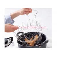 China Enjoy Cooking Mesh Basket Strainer Net Kitchen Cooking Tool For Fda on sale