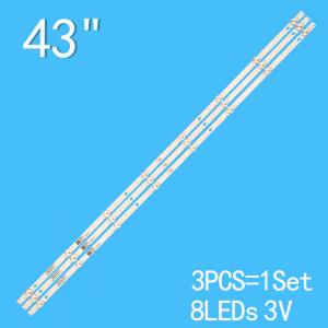 JL.D43081330-269BS-M AJV-4266 Tv Backlight Led Strip For 43D9W DLED43HD 3X8 1002 1004 1009