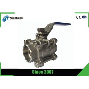 China Stainless steel full bore ball valves , 3PC Socket Welded ball valve supplier