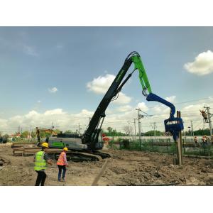 12 Meter Sheet Pile Driving Machine Hard Soil Condition With 372KN Force